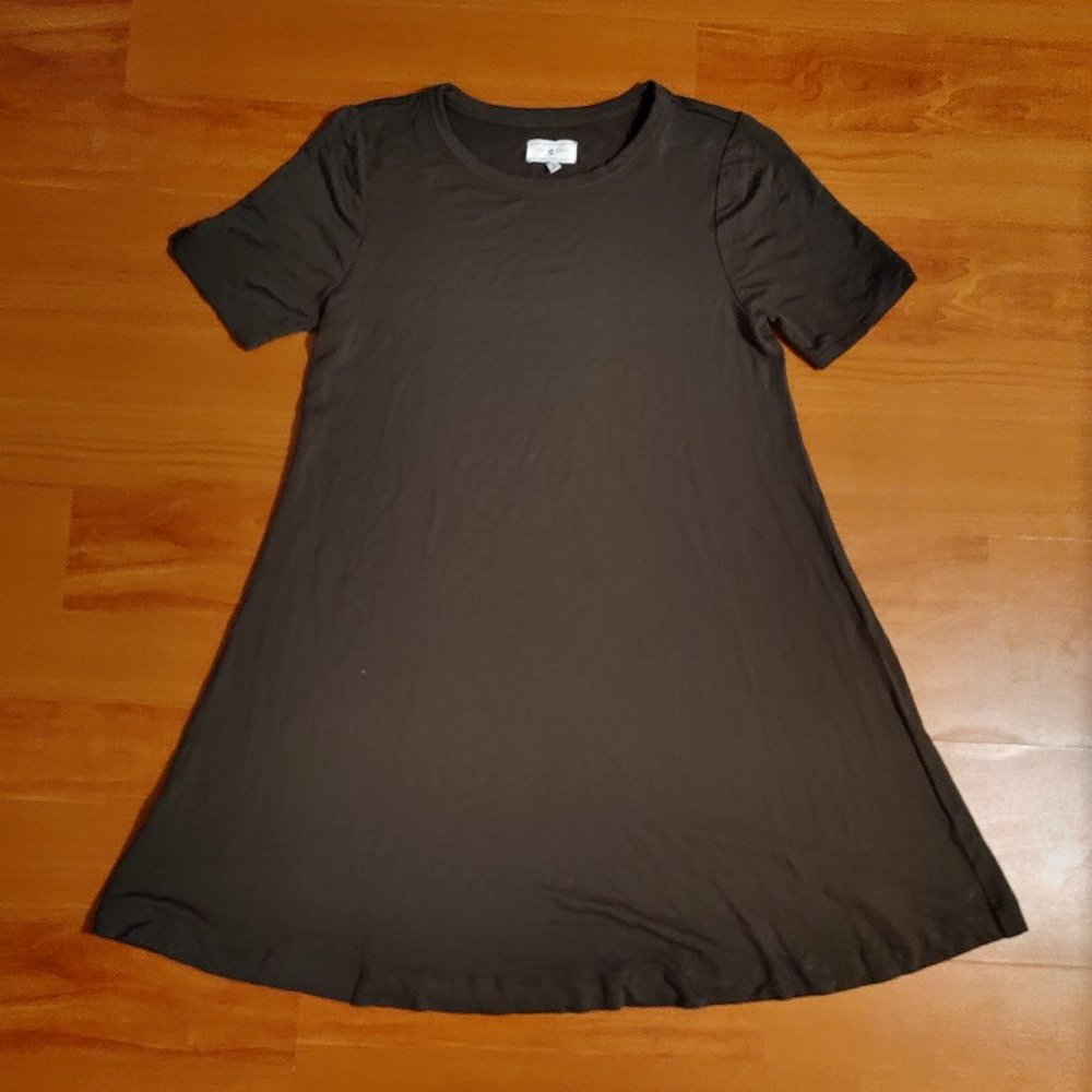 Lou & Grey T-shirt Dress (S, olive green)